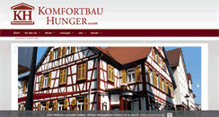 Desktop Screenshot of komfortbau-hunger.de