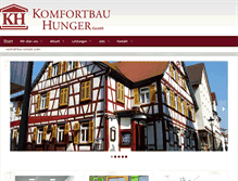Tablet Screenshot of komfortbau-hunger.de